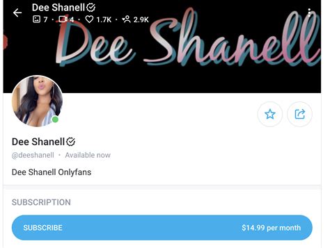 dee shanell onlyfans leak|Dee Shanell : r/reactgirlsofYT